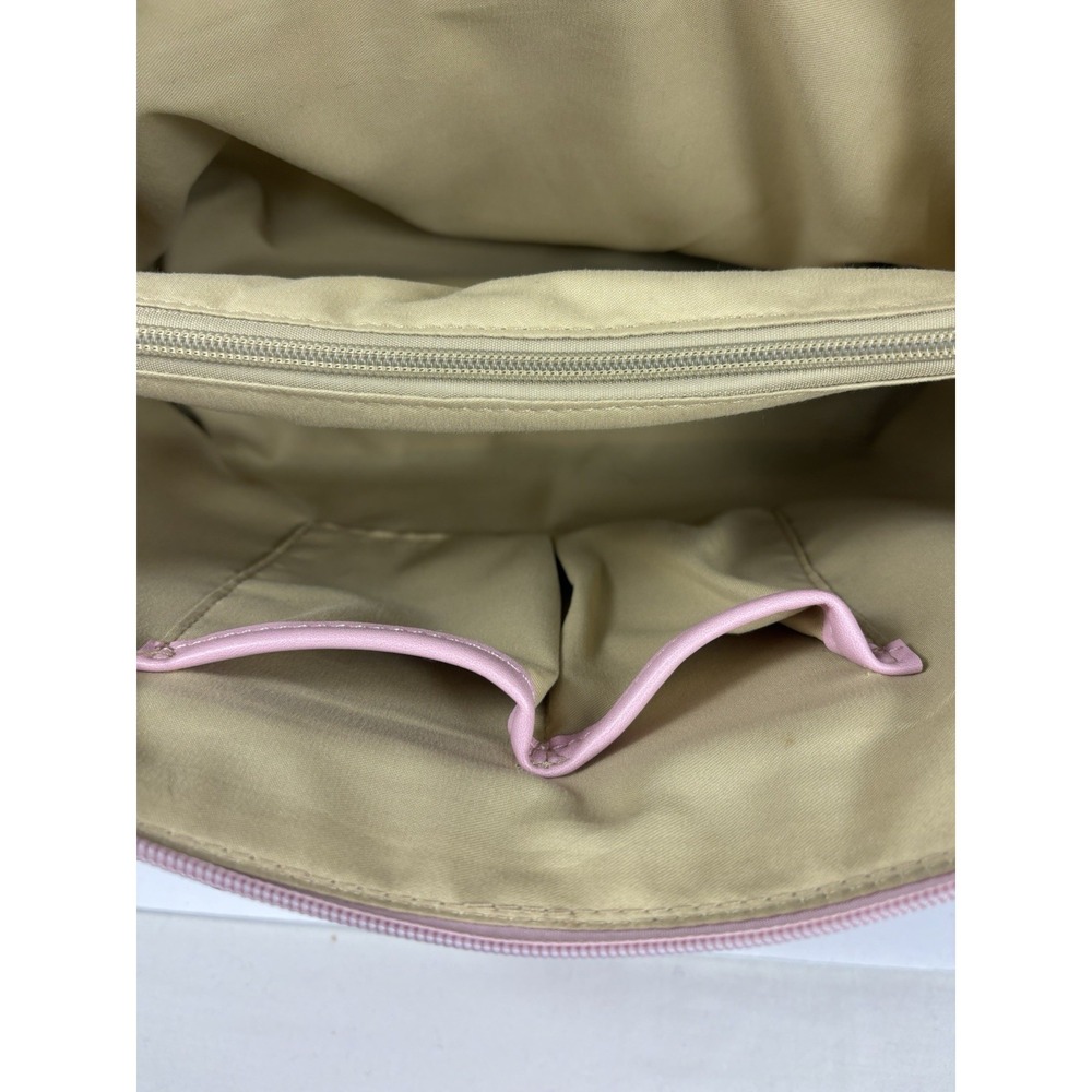 Giani Bernini Pink Signature Debossed Dome Satchel Hand Purse And Shoulder Strap - Picture 11 of 14